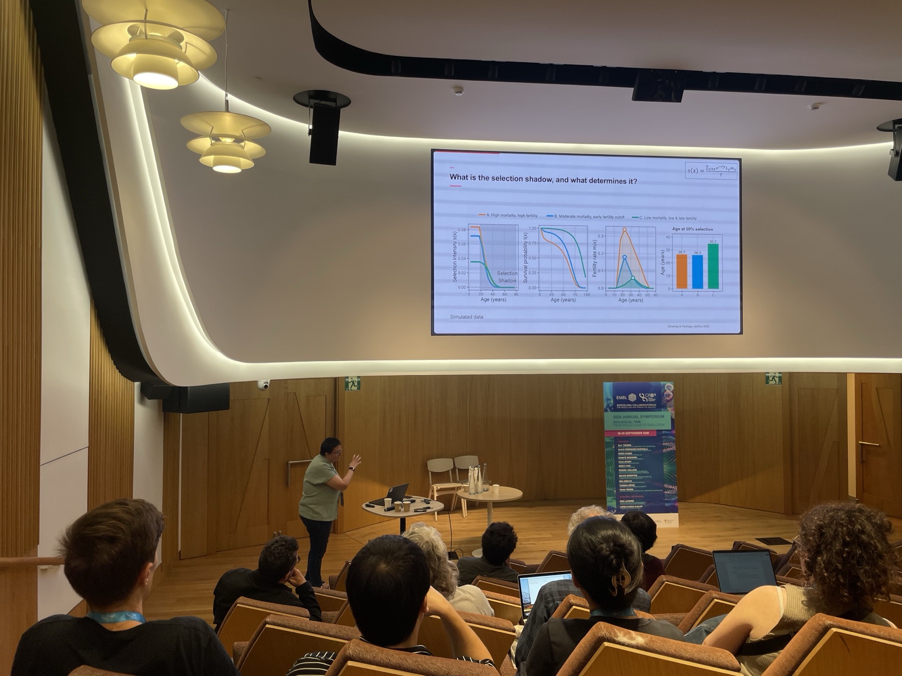 Melike's talk in Session III, photo by Ulaş
