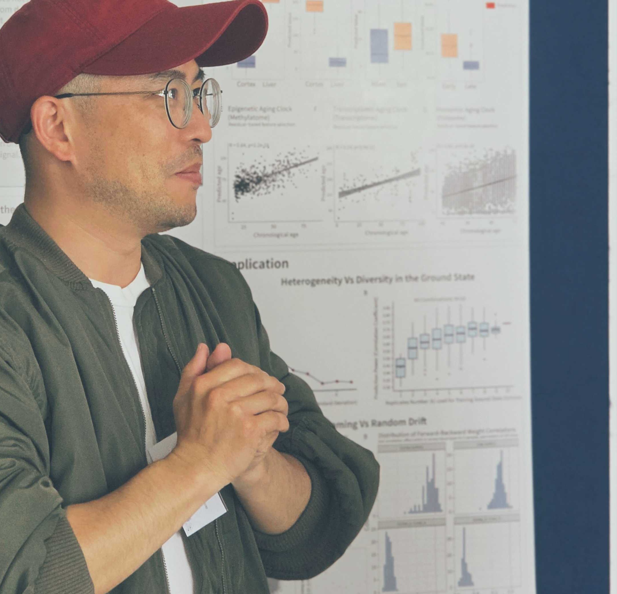 Jing at the poster session
