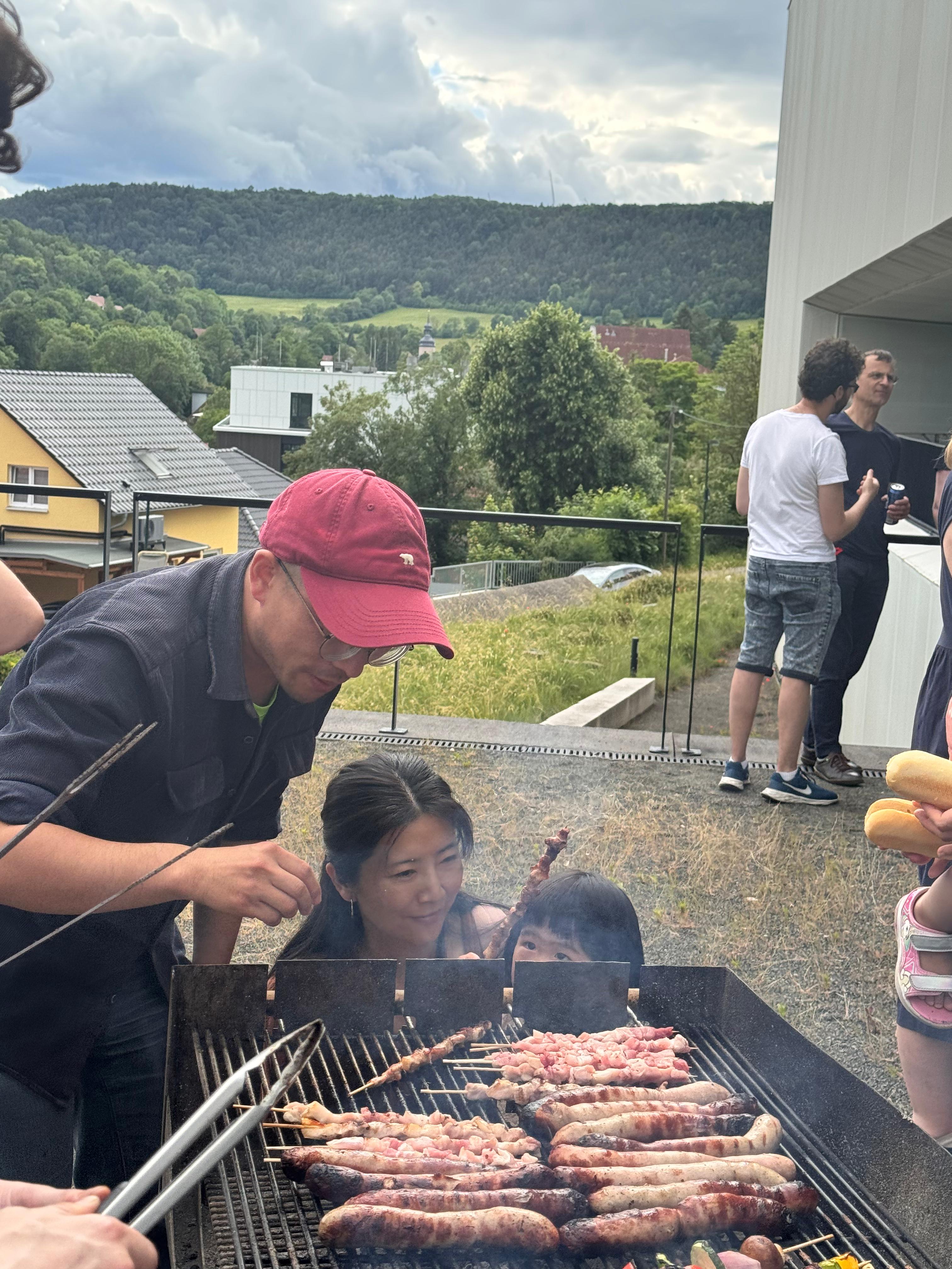 Jing with his special Chinese BBQ