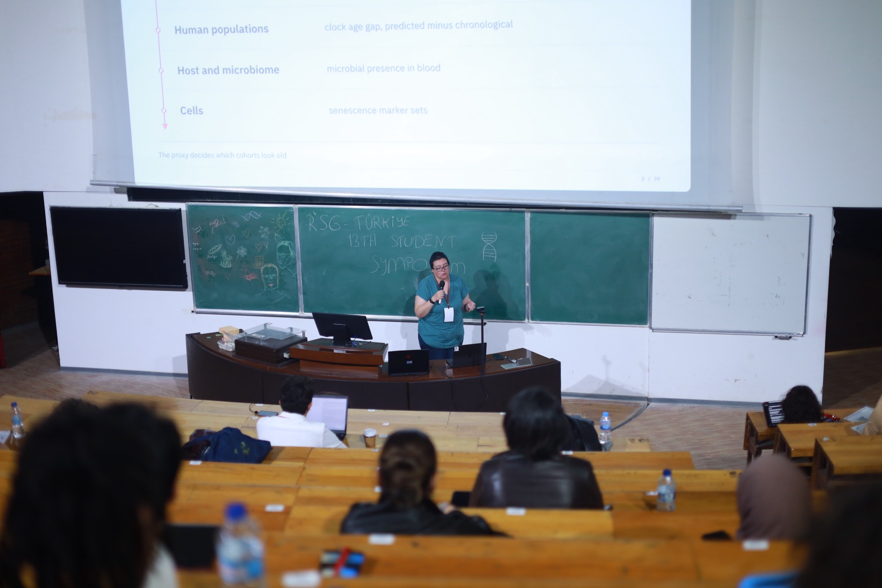 Melike's talk in the U3 Amphitheatre